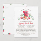 Oma's favoriete kerstrecept feestdagenkaart (Voorkant / Achterkant)