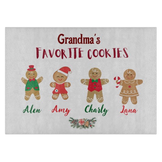 Oma's favoriete koekjes snijplank (Voorkant)