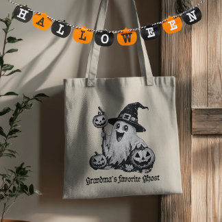 Oma's Favoriete Spook Vintage Halloween Tote Bag