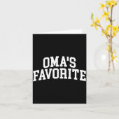 Oma's Favorite Grandkids  Kaart (Gele Bloem)