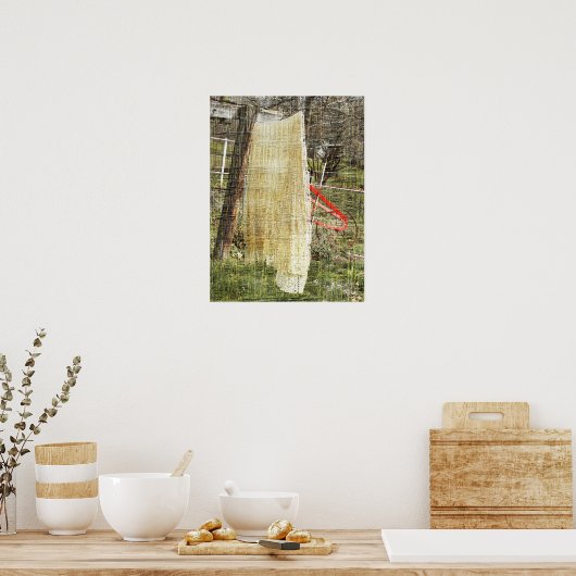 Oma's Handgeweven Deken Poster (Keuken)