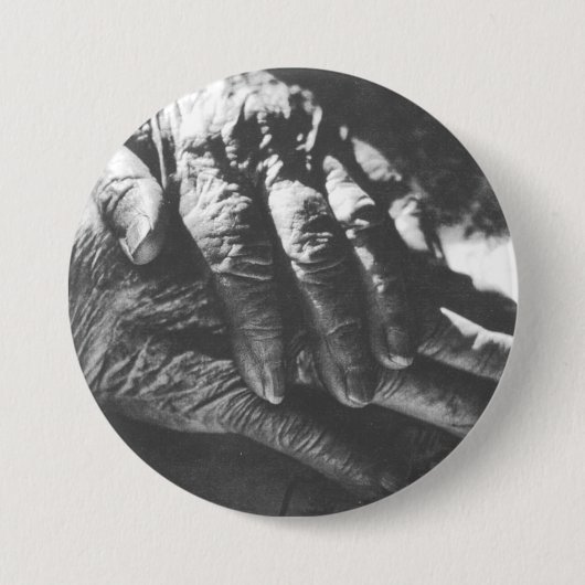 Oma's Hands Ronde Button 7,6 Cm (Voorkant)