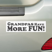Oma's hebben meer plezier! -Bumpersticker Bumpersticker (Op auto)