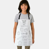 Oma's Helper Keuken Koken Bakken Monogram Schort (Insitu)