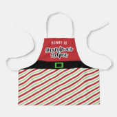 Oma's Helper Rood en Groen Kerstmis Schort (Voorkant)