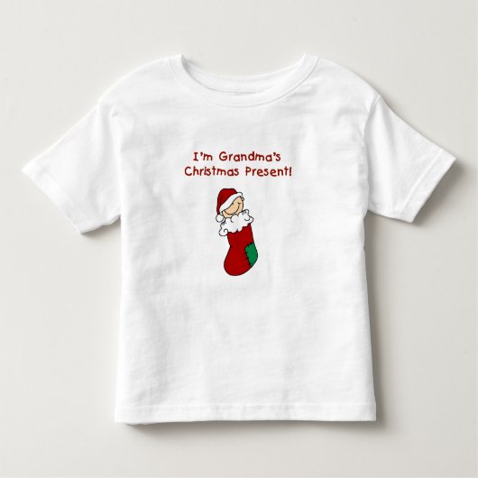 Oma's kerstcadeau Tshirts en geschenken (Voorkant)