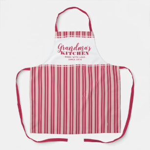 Oma's Keuken Aangepaste Moderne Magenta Rode Roze Schort