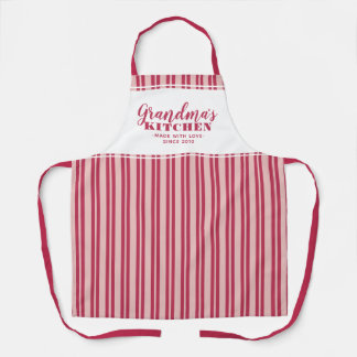 Oma's Keuken Aangepaste Moderne Magenta Rode Roze Schort