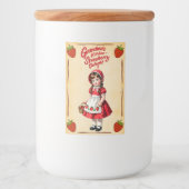 Oma's Keuken Aardbei Delight  Voedselcontainer Etiket (Voorkant)