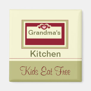OMA'S KEUKEN / KINDER EET GRATIS MAGNEET