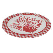 Oma's Keuken Rood Wit Gefilmd Koken Snijplank (Hoek)