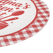 Oma's Keuken Rood Wit Gefilmd Koken Snijplank (Hoek)