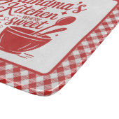Oma's Keuken Rood Wit Geruit Koken Snijplank (Hoek)