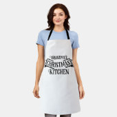 Oma's keuken schort (Gedragen)