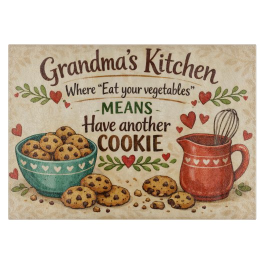 Oma's keuken snijplank (Voorkant)