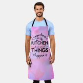 Oma's Keuken Waar Zoete Dingen Gebeuren Schort (Gedragen)