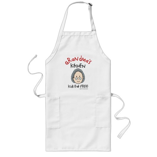 Oma's Kitchen Apron Lang Schort (Voorkant)