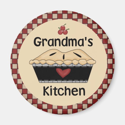 Oma's Kitchen Fridge Magnet Magneet (Voorkant)