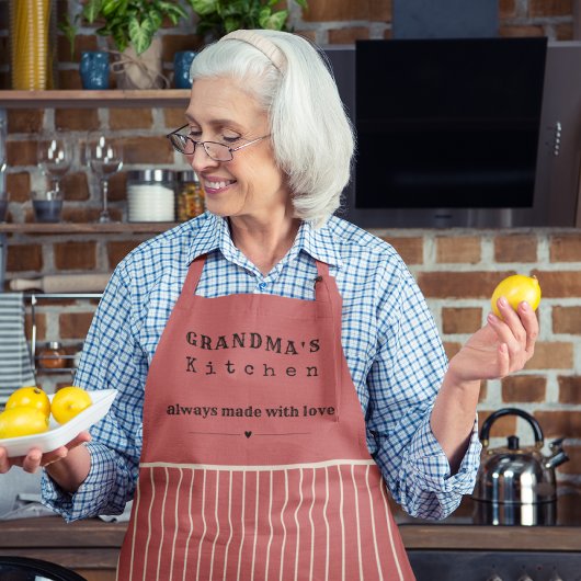 Oma's Kitchen Stripe Schort