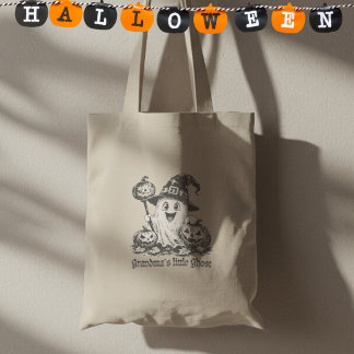 Oma's Kleine Geest Vintage Halloween Tote Bag