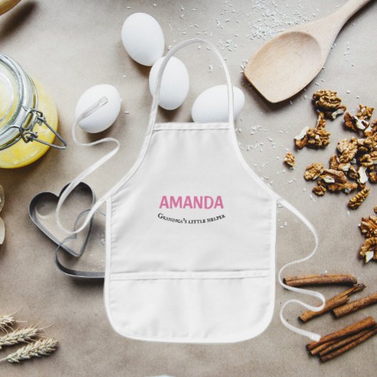 Oma's Kleine Helper Meisje's Naam Kinder Schort