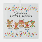 Oma's kleine kerstfeest glas ornament (Voorkant)