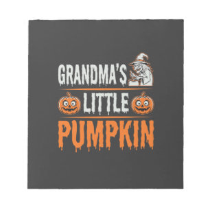 Oma's Kleine Pompoen Halloween Heks Ontwerp Notitieblok