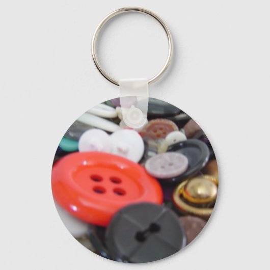 Oma's knopjes pot sleutelhanger (Voorkant)