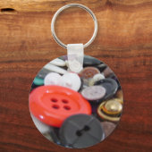 Oma's knopjes pot sleutelhanger (Voorkant)