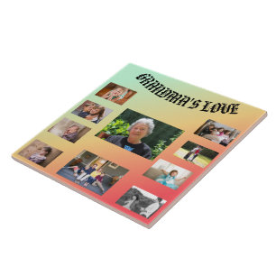 Oma's Liefde Zonnecollage Tributo Tegeltje