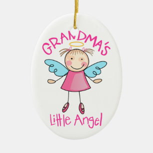 Oma's Little Angel Keramisch Ornament