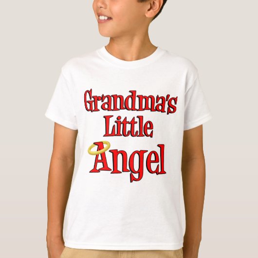 Oma's Little Angel T-shirt (Voorkant)