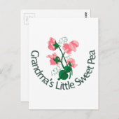 Oma's Little Sweet Pea Briefkaart (Voorkant / Achterkant)