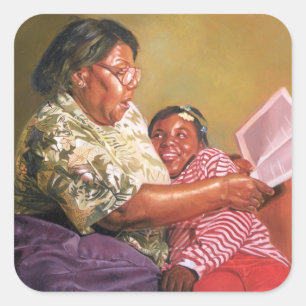 Oma's Love 1995 Vierkante Sticker