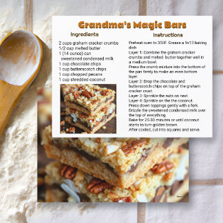 Oma's Magic Cookie Bars Recept Kaart