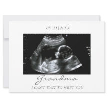 Oma's nieuwe grootbaby echografie aankondiging