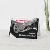 Oma's oldtimer - 90ste verjaardag kaart (Voorkant)