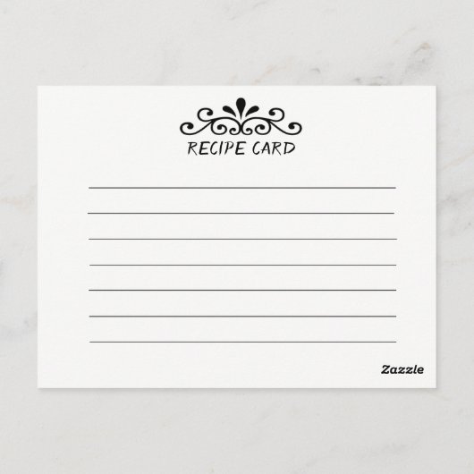 Oma's Peach Pie Recept Verse perziken Briefkaart (Achterkant)