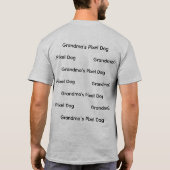 Oma's Pixel Hond T-shirt (Achterkant)