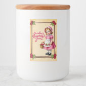 Oma's Raspberry Jam  Eten Label Voedselcontainer Etiket (Voorkant)