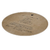 Oma's Recipe Custom Family Keepomwille Round Snijplank (Hoek)