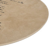 Oma's Recipe Custom Family Keepomwille Round Snijplank (Hoek)