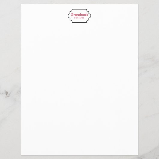 Oma's Recipes Collectie Flyer (Voorkant)