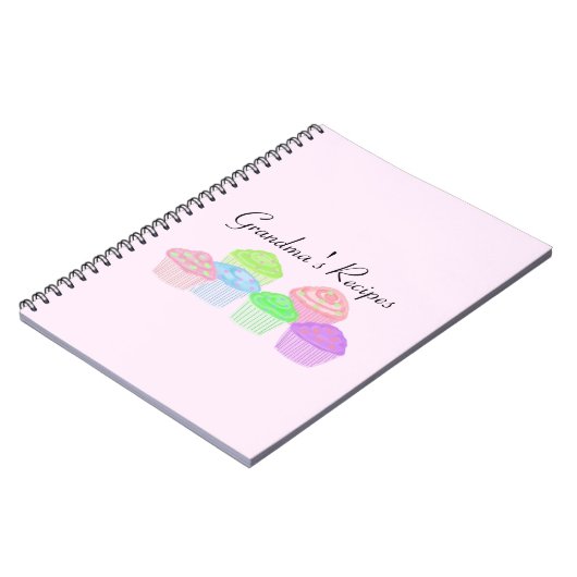 Oma's Recipes - Frosted Cupcakes Notitieboek (Linkerzijde)