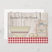 Oma's Secret Recepten Recept Kaart (Voorkant / Achterkant)