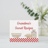 Oma's Secret Recepten Recept Kaart (Staand voorkant)