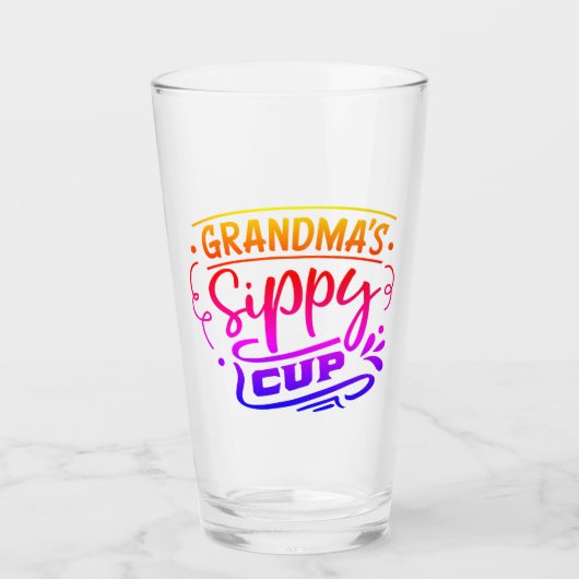 Oma's sippy cup grappig glas (Voorkant)