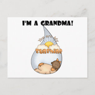 Oma's Sunshine-Afrikaans Amerikaans Meisje Briefkaart