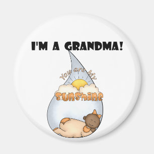 Oma's Sunshine-Afrikaans Amerikaans Meisje Magneet