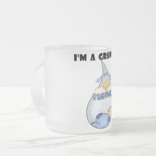 Oma's Sunshine-Boy T-shirts en geschenken Matglas Koffiemok (Voorkant links)